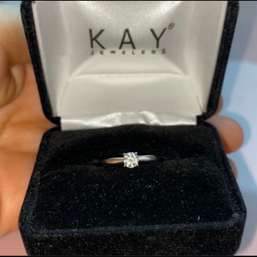 1/4 ct Diamond Solitaire in 14K White Gold